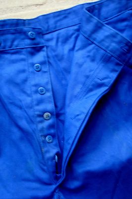 Pantalon de travail LMA 100141 CLOU taille 40 bleu bugatti braguette à
