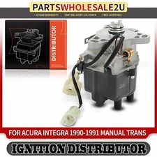 Ignition Distributor w/ Cap & Rotor for Acura Integra 1990-1991 L4 1.8L Manual 