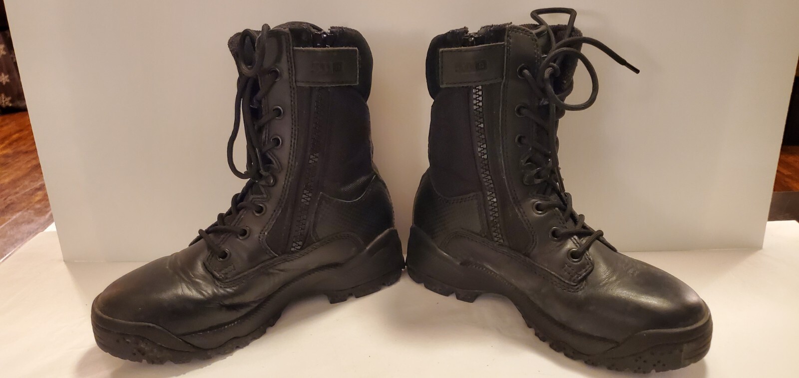 5.11 ATAC RARE  12001-019 8" Side-Zip Tactical  Boots Black WP Men's 7 image 4