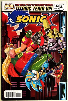 SONIC X HEDGEHOG Comic Book #32 June 2008 First Edition Bagged & Boarded VF--