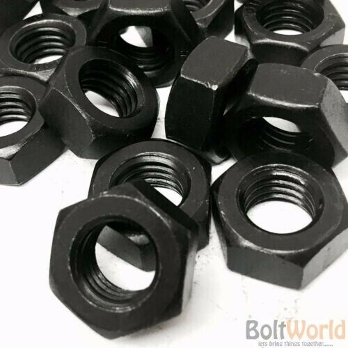 HIGH TENSILE SELF COLOUR FINE & EXTRA FINE PITCH THREAD HEX HEXAGON FULL NUTS BW - Afbeelding 1 van 2