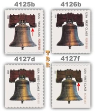 4125b 4126b 4127d 4127f Forever Liberty Bell 2008 Complete Set 4 MNH - Buy Now