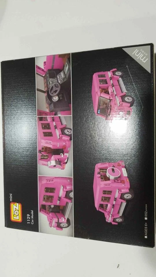 Brand new mini blocks #1129 Pink Off-road Car - Image 2 of 2