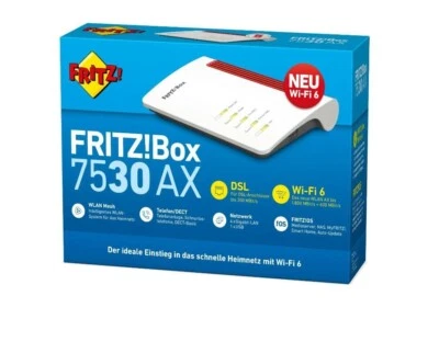 AVM FRITZ!Box 7530 AX WiFi 6 WLAN Mesh Router Dual Band NEU&OVP - DE Händler