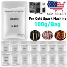 40Bags Cold Spark Machine Ti Powder 100g Bag 3-5M Range Stage Effect outdoor US