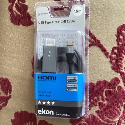 EKON USB TYP CTO HDMI COMPUTER KABEL 1,5m