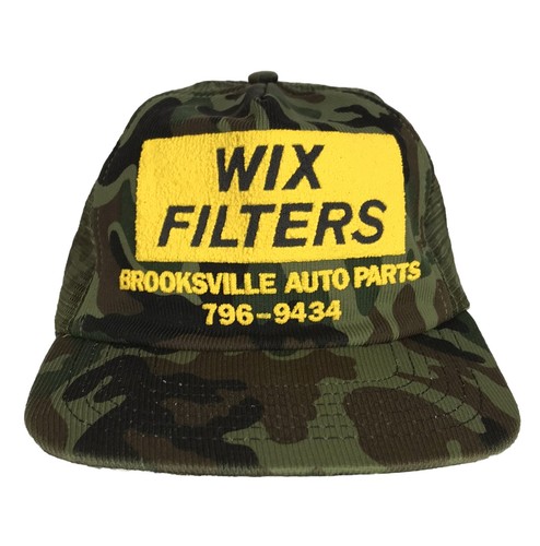 WIX Filters Brooksville Auto Parts Camo Adjustable SnapBack Vintage Trucker Hat