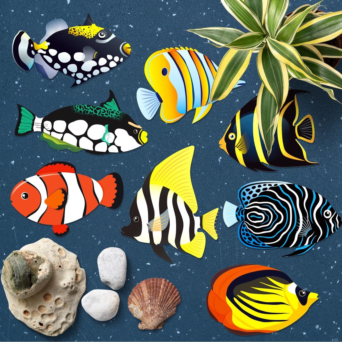 Coral Reef Fisch-Girlande – 6 X 2 Meter | Bunte Meerestiere Deko Für Sommer- & Hawaii-Partys