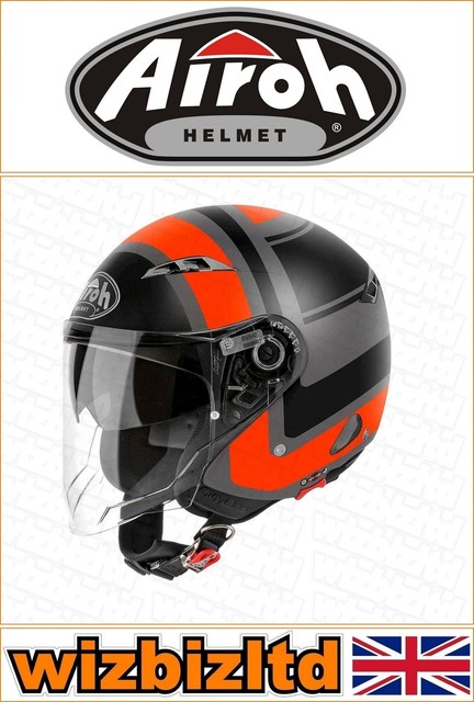 Casco Jet Airoh City One Wrap Arancione opaco S | Acquisti Online su eBay