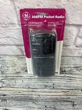 GE 7-2584S AM/FM Pocket Radio 2 Band Receiver Handheld Portable Vintage Sealed