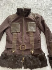 Iceberg Jacket Leather/fur Xs 40