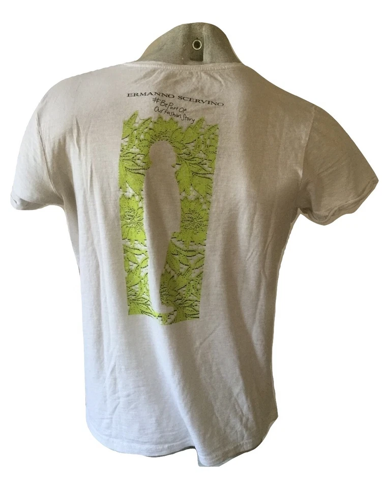 T-shirt da uomo estiva Ermanno Scervino Maglia Moda Parigi 2014 Girocollo Unisex Foto 2 de 4