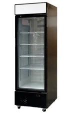 Glass Door Cooler Merchandiser Beverage Display Refrigerator With LED