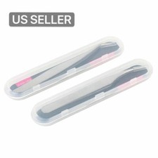 Eyelash Extension Tweezers Kit Curved and Vetus Tweezers /Stainless Steel