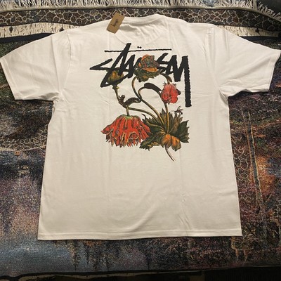 withered flower tee stussy