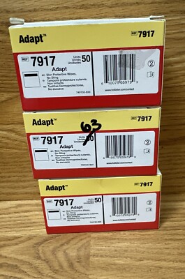 Hollister 7917 Adapt No Sting Skin Protective Wipes 3 Pack PLUS 13 EXTRA READ!