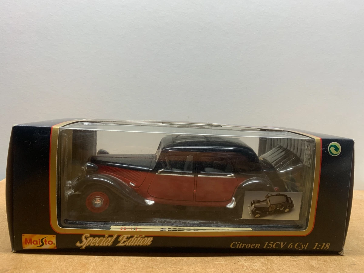 Maisto 1/18 - Citroën 15CV Traction 6 Cylindres 1952 - Modèle Réduit En Boîte