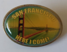 Vintage San Francisco Souvenir Lapel Pin - Golden Gate Bridge - Made in USA