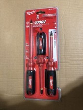 Milwaukee Insulated Screwdriver Set 3-Piece Phillips Slotted ECX 1000V UL Tested