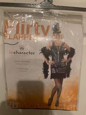 NWOT Flirty Flapper Costume Roaring 20's Chicago Great Gatsby Adult Size Large