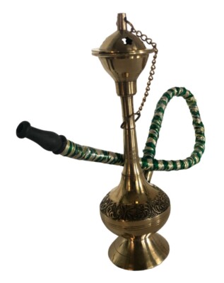 Klein Mini Reise Messing Wasser Rohr Shisha Diwali Rauchen Festival Indisch