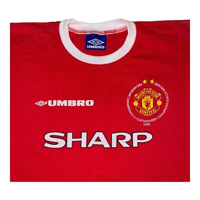 Vintage 1999 Manchester United Umbro Soccer Jersey Shirt XL Pre