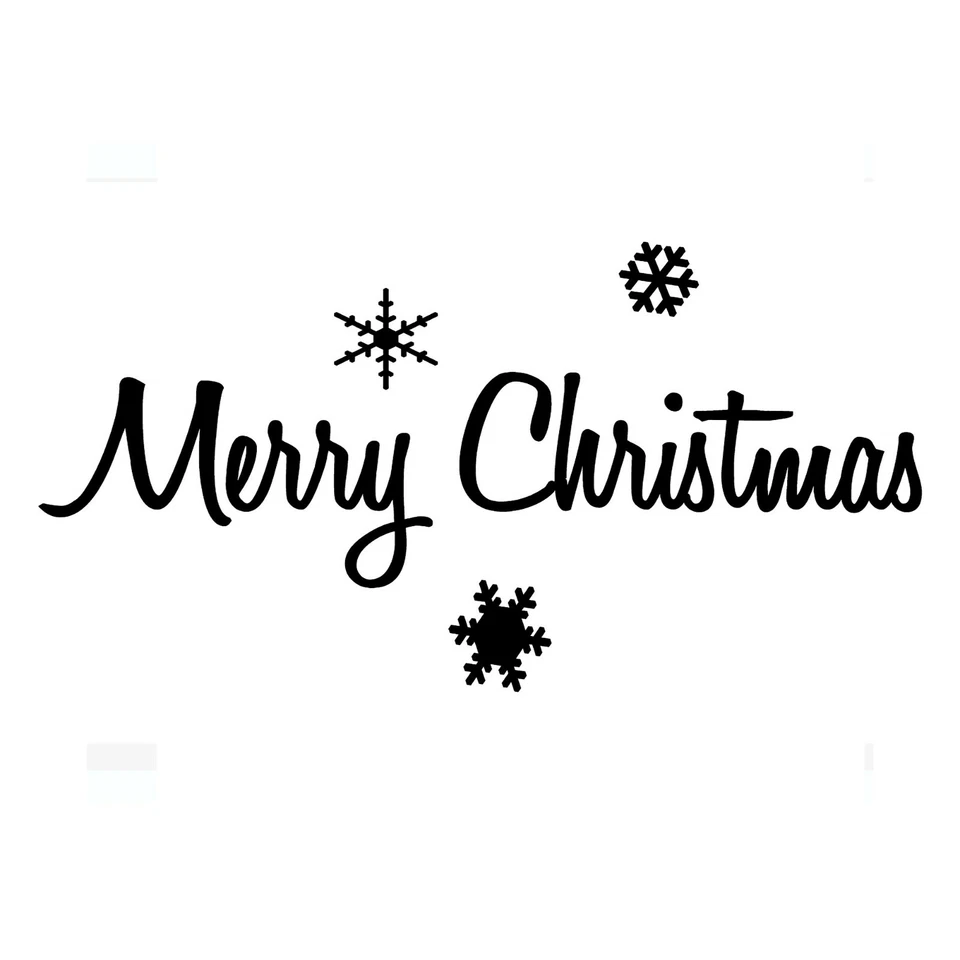 Merry Christmas Sticker Decal - Holidays Words Phrases - Image 4 of 4