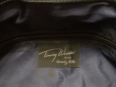 Timmy Woods Beverly Hills 1977 Vintage Blue Leather Purse  display picture 3