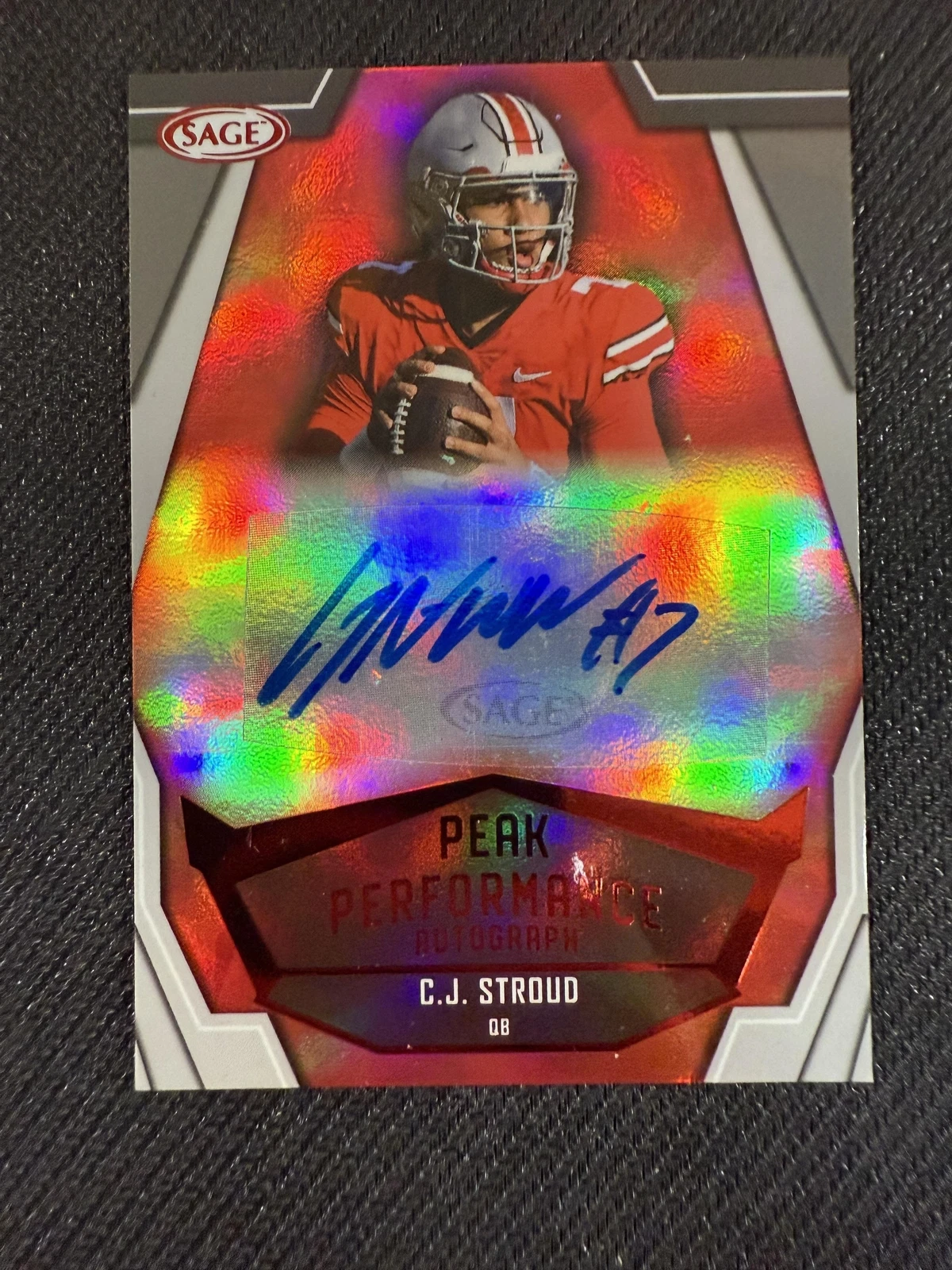 CJ Stroud Sage High Series Peak Performance #PKCJS Base