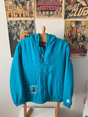 80s【NBA】TEAM jacket（CHARLOTTE） HORNETS / NBA Vintage / Charlotte Basketball / 90s Starter
