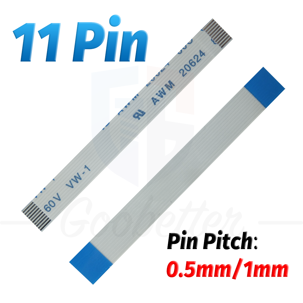 10 Cavi FPC/FFC Nastro Piatto 24Pin Passo 0.5mm 1.0mm Tipo A - Connessioni Elettroniche