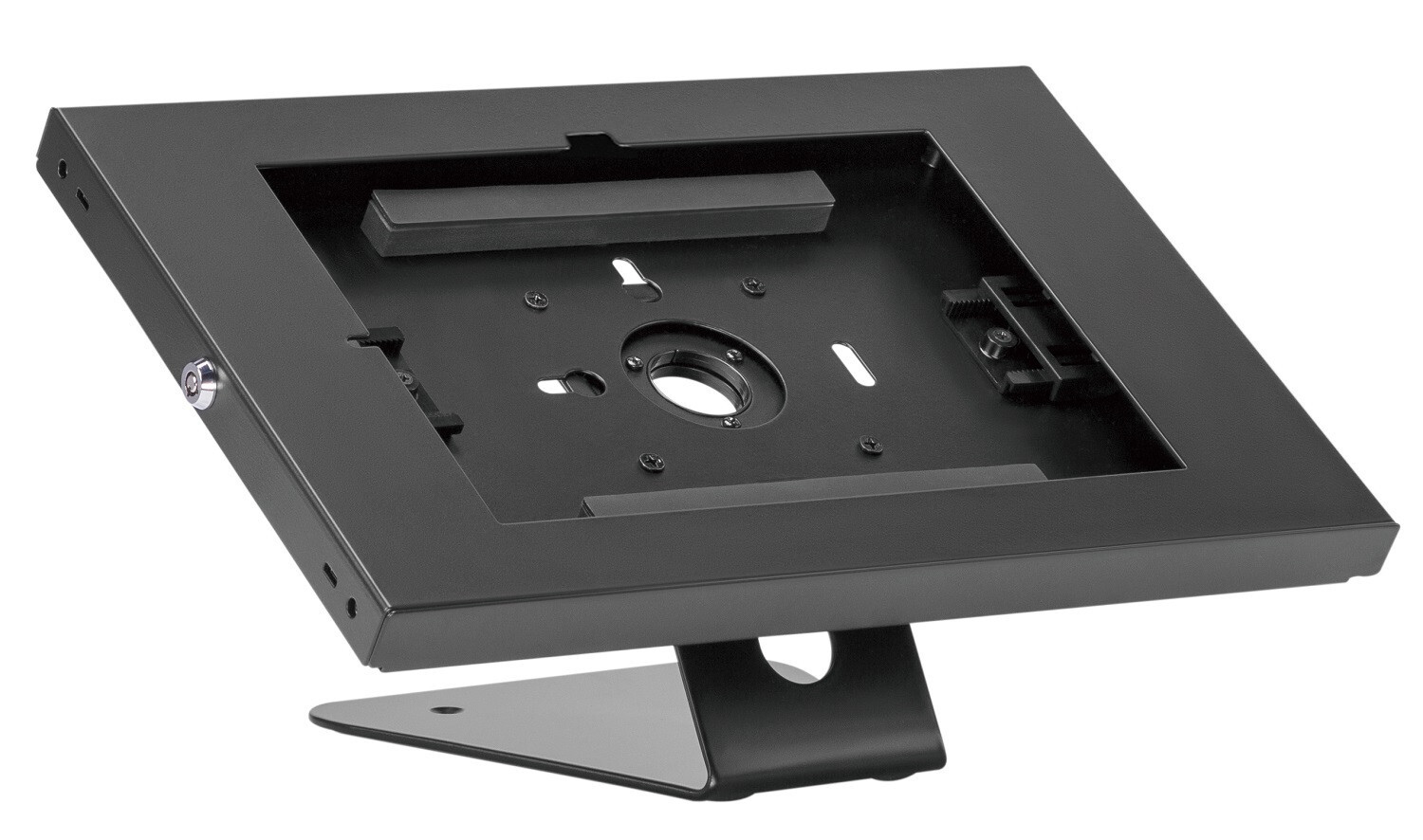 Anti Theft Black Tablet Stand Display Bracket Enclosure iPad Samsung Galaxy Tab