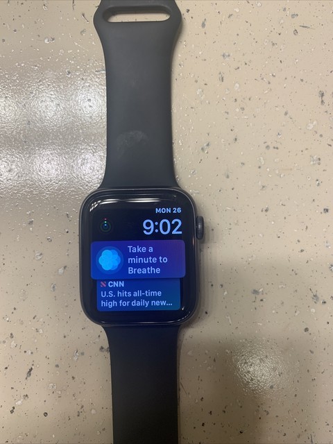 Apple Watch Series 5 44mm Space Gray Case Black Band - (MWVF2LL/A) for sale online | eBay