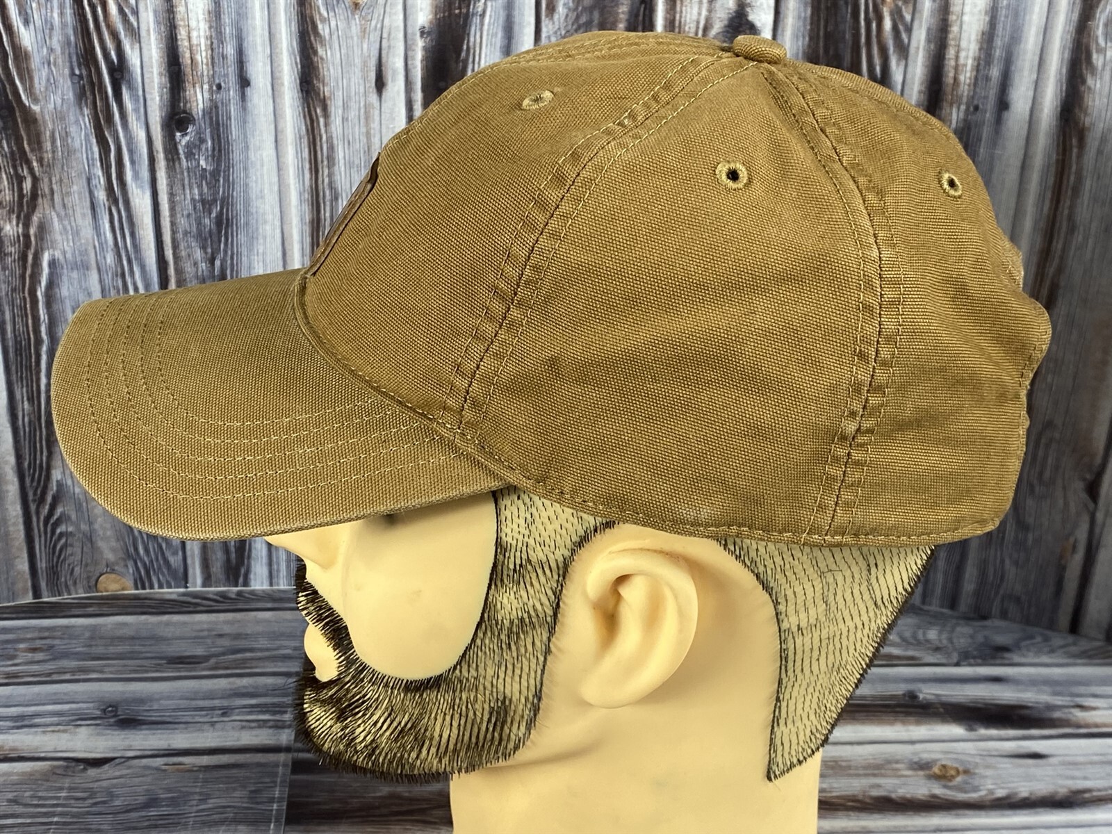 Carhartt Leather Patch Adjustable Brown Trucker H… - image 2