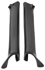 1968 FIREBIRD PILLAR POST MOLDING - COUPE - BLACK - PAIR - 68