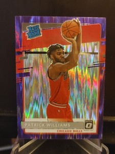 Patrick Williams RC 2020-21 Panini Donruss Optic Purple Flash Prizm #154 Bulls A