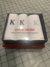 3 Pack Pierre Cardin Handkerchiefs with The Letter K