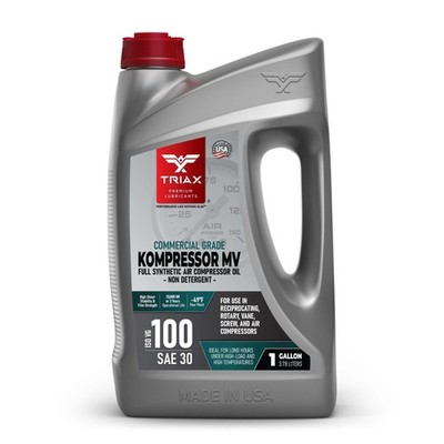TRIAX Kompressor ISO 100 SAE 30, Full Synthetic, Multi-Vis Air Compressor Oil...