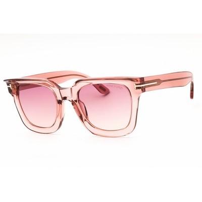 Tom Ford Unisex Sunglasses Rectangular Shape Pink Full Rim Frame FT1115 72Z