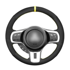 Black Suede Steering Wheel Cover For Mitsubishi Lancer Evolution Evo X Evo 10