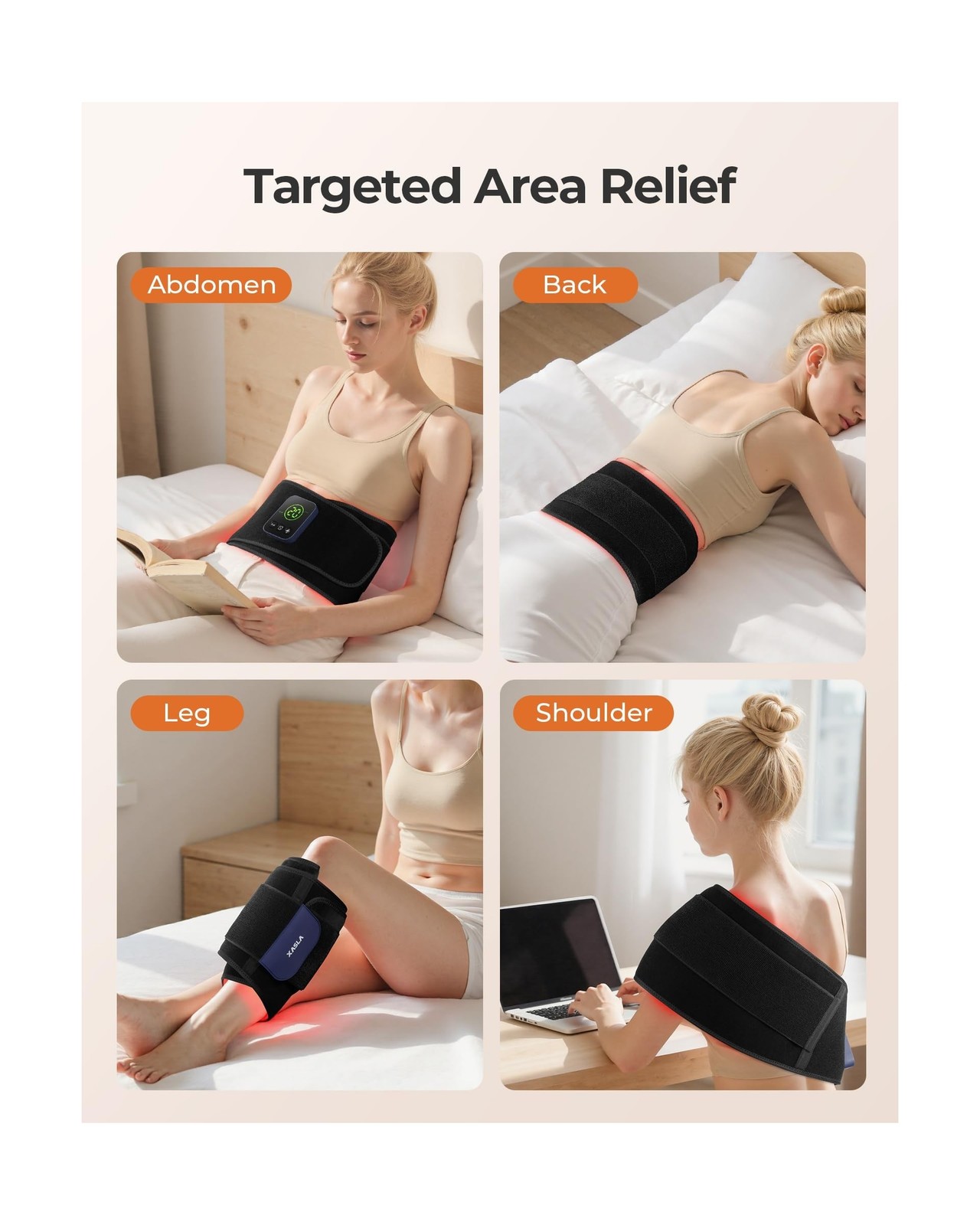 XASLA Red Light Therapy Belt, 660nm & 850nm Near Infrared Light The... Fast Ship