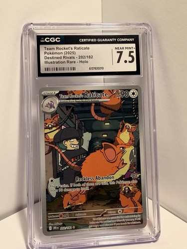 Team Rocket's Raticate graded CGC 7.5 for sale on eBay