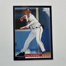 Score 1994 Greg McMichael #551 1993 Rookie Base Set Atlanta Braves MLB Card. rookie card picture