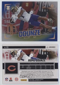 2024 Panini Luminance Rookies Blue /150 Rome Odunze #185 Rookie RC