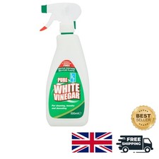 Natural Non-Toxic 500ml White Vinegar Spray for Sparkling Glass & Surfaces 15.98 per litre