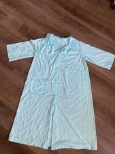 Shadowline Light Blue Vintage Sleep Shirt Nightgown Size Medium