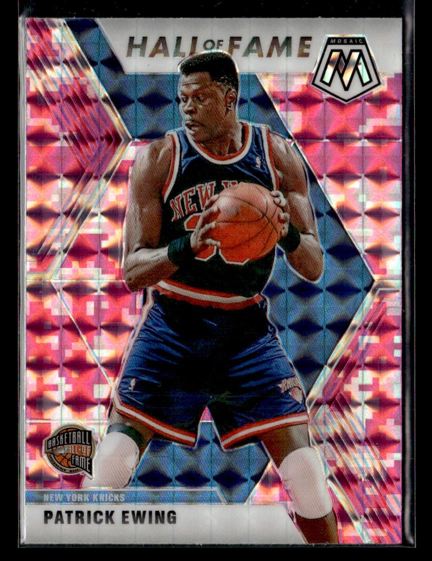 2019-20 Panini Mosaic #289 Patrick Ewing Camo Pink Card New York Knicks