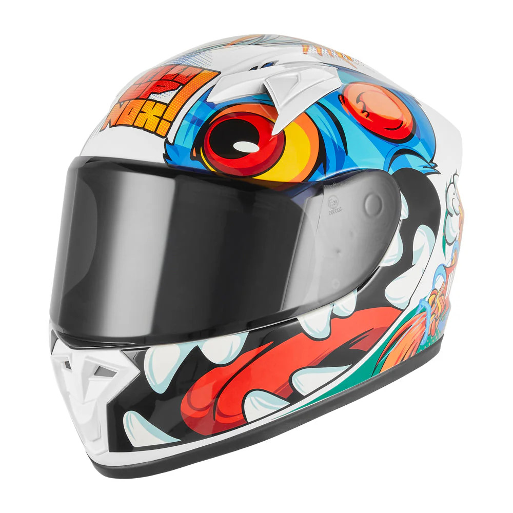 Casque intégral enfant NOX N731 Scrappy protection tête légère moto