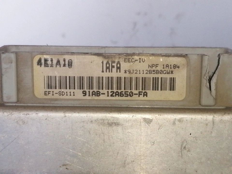 91AB12A650FA CENTRALINA MOTORE / 9 / 60 / 1947 PER FORD ORION * - Immagine 3 di 3