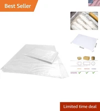 Plastic Bags 18x24 Inch Clear Food Safe Bulk Packing for Bakery Laundry